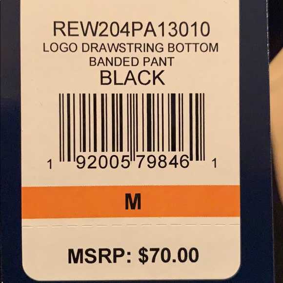 Reebok Logo Drawstring Bottom Banded Pant - Picture 5 of 5